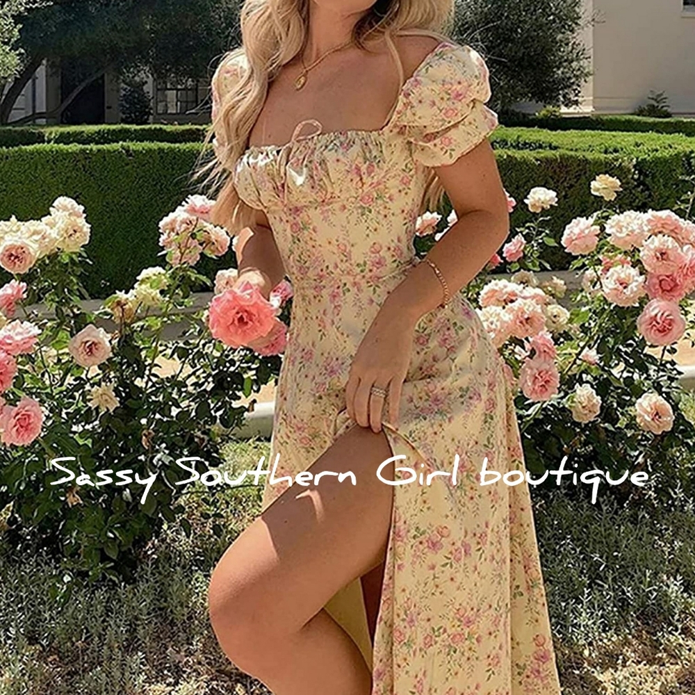 🆕⭐Boho peasant maxi dress
